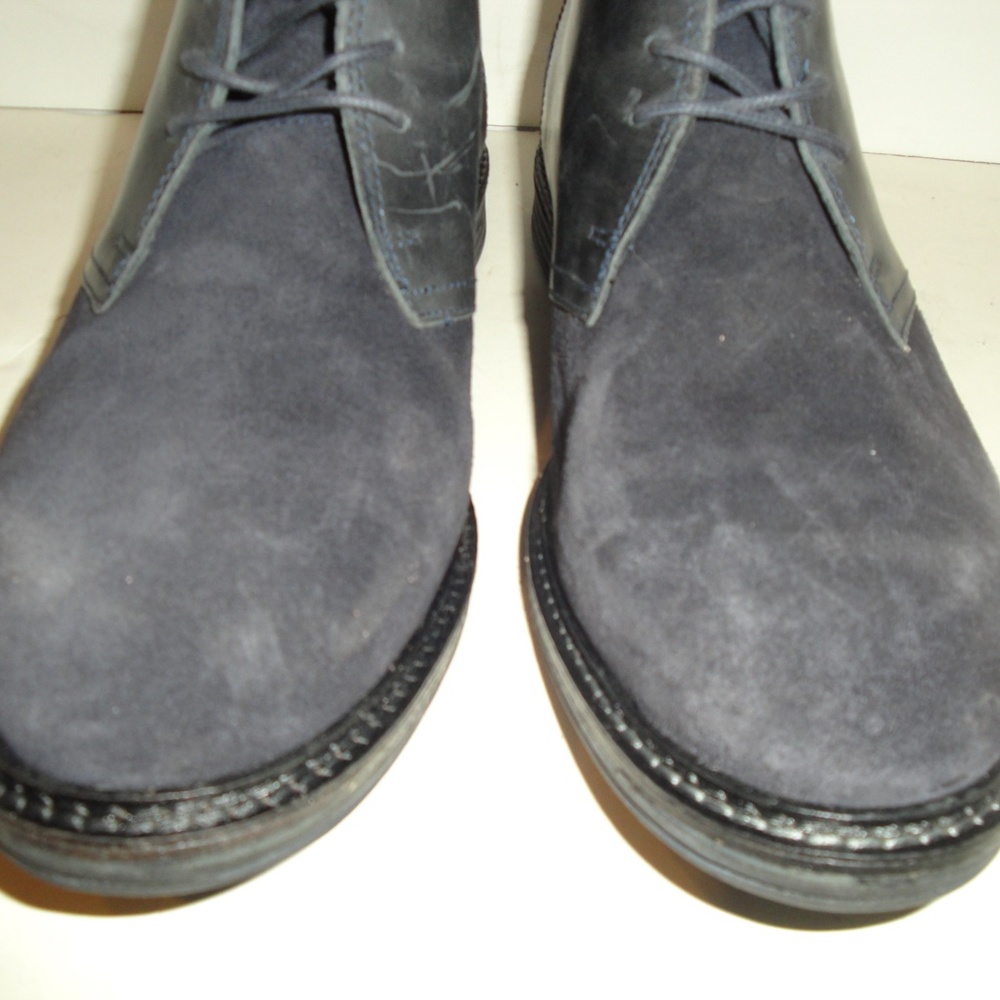 JOSEPH ABBOUD NAVY BLUE DESERT BOOT, MENS SHOE SIZE 9